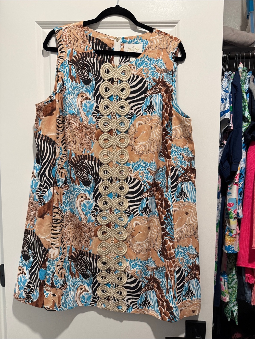 Lilly Pulitzer “Lilly Zoo” print Edita shift dress
